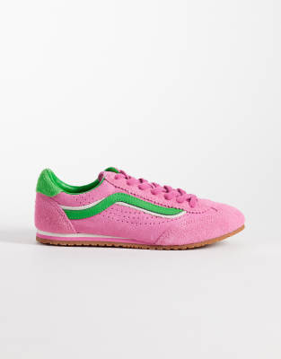 Vans Super Low Pro sneakers in pink and green