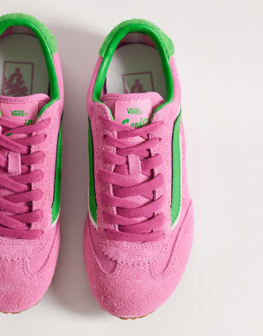 Vans Super Low Pro sneakers in pink and green, 2 of 5