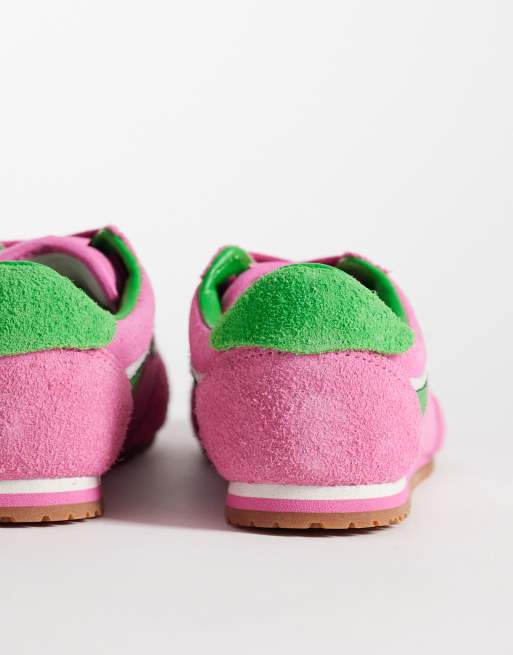Vans Super Low Pro sneakers in pink and green, 3 of 5