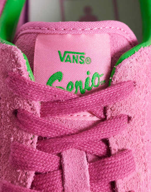 Vans Super Low Pro sneakers in pink and green, 4 of 5