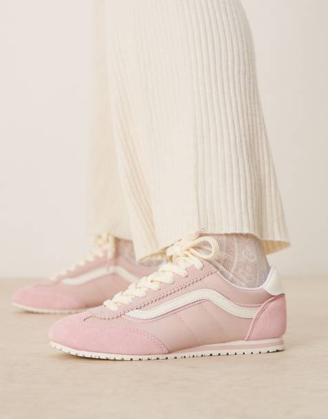 Vans - Super Lowpro - Baskets en daim - Rose clair - view 1