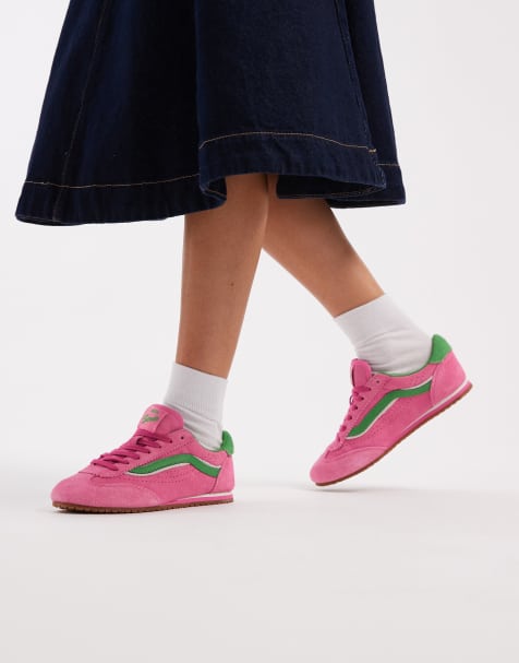 Vans - Super Lowpro - Baskets - Rose pétillant/vert vif - view 1