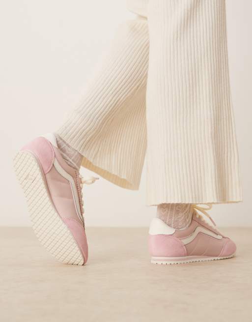 Vans – Super Lowpro – Ljusrosa sneakers i mocka, 5 av 5