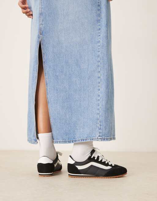 Vans - Super Lowpro - Sneakers bianche e nere con dettaglio lacci, 3 di 5