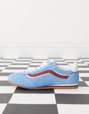 Vans Super Lowpro sneakers in blue and red