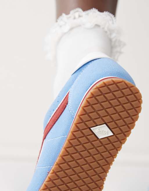 Vans Super Lowpro sneakers in blue and red