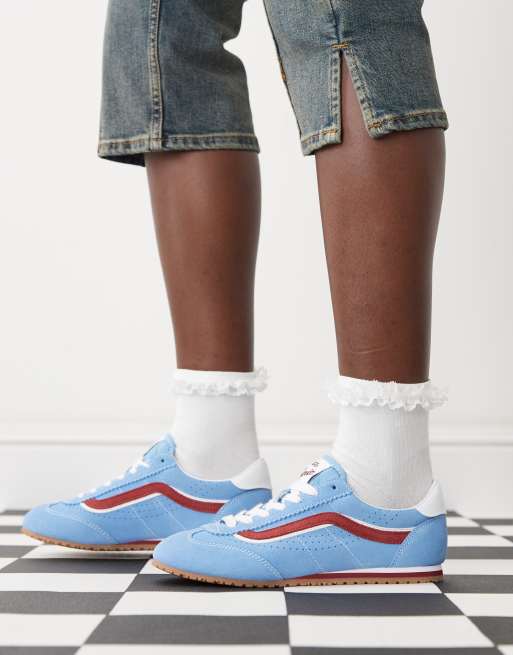 Vans Super Lowpro sneakers in blue and red