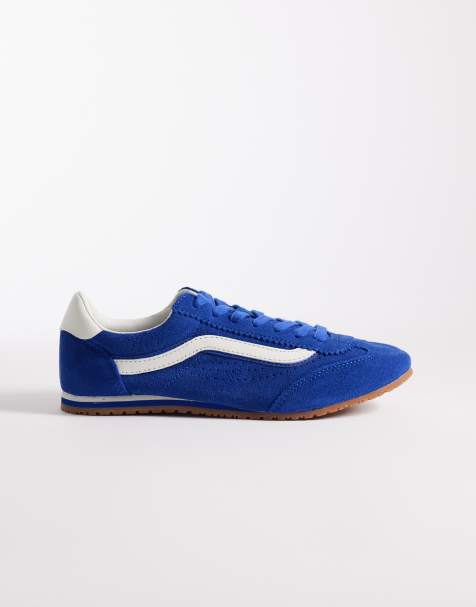 Vans Super Lowpro sneakers in blue and white - view 1
