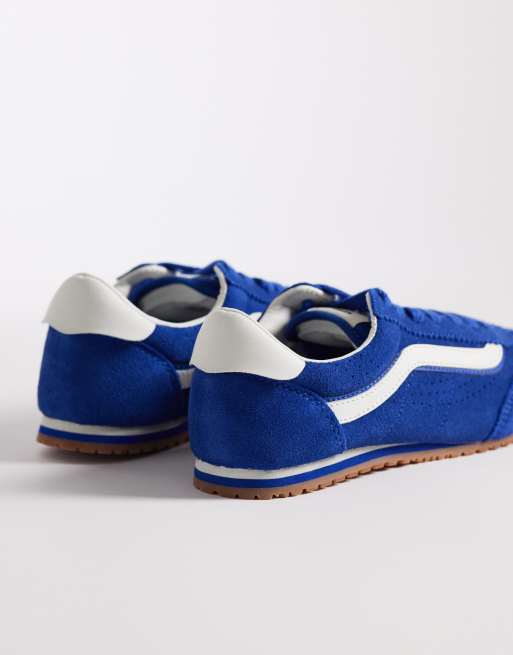 Vans Super Lowpro sneakers in blue and white, 3 of 5