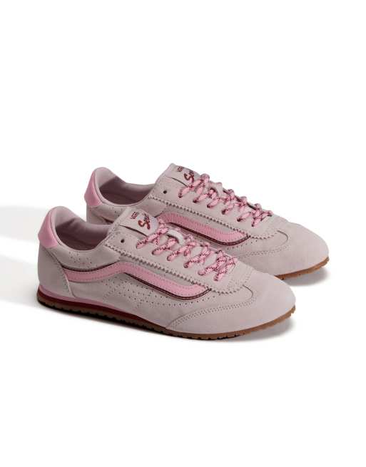 Vans Super lowpro sneakers in lichtroze, 2 van 4