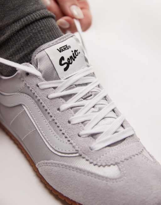 Vans Super Lowpro sneakers in metallic grey and silver, 3 of 5