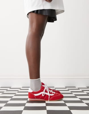 Super Lowpro sneakers in red and white
