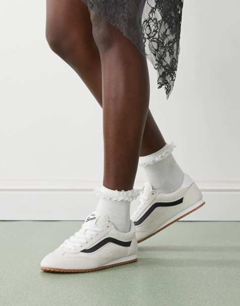 Vans - Super Lowpro Terrace - Råhvide sneakers i ruskind - view 1