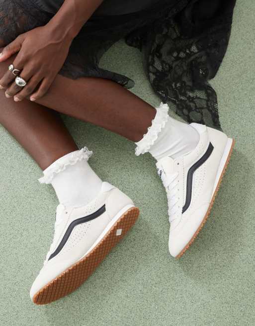 Vans – Super Lowpro – Terrace – Sneaker aus Wildleder in Wollweiß, 3 von 5