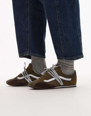 Vans Super Lowpro trainers in olive green