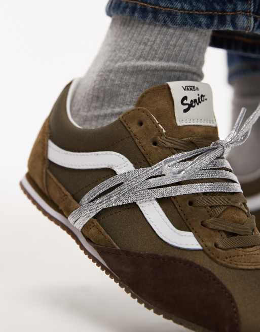 Vans Super Lowpro trainers in olive green, 4 of 5
