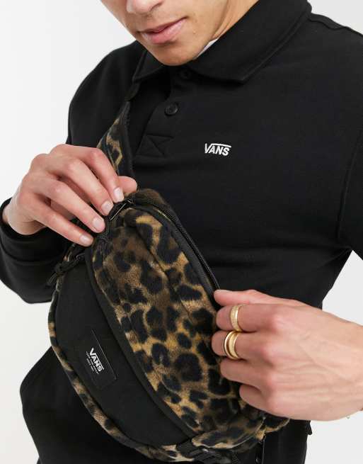 Leopard Leather Bum Bag with LV