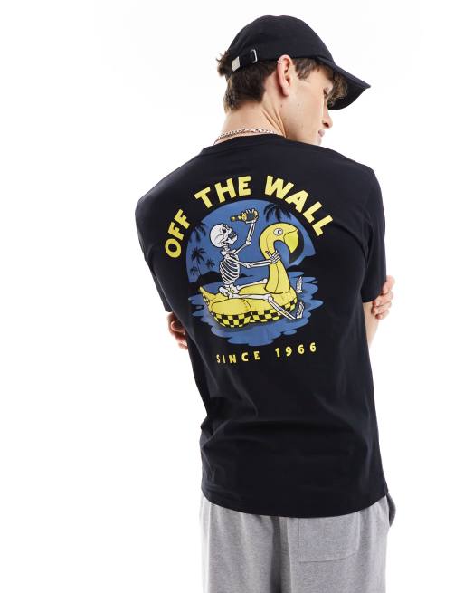 Vans – Svart t-shirt med 'beer float'-tryck baktill