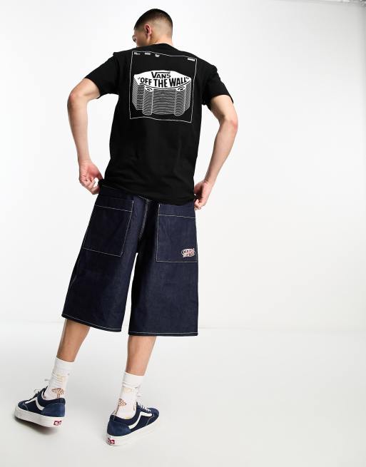 Vans – Svart t-shirt med skateboardtryck baktill