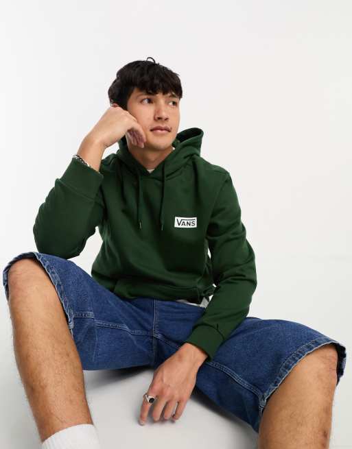 Sweat à capuche shop vans femme verte