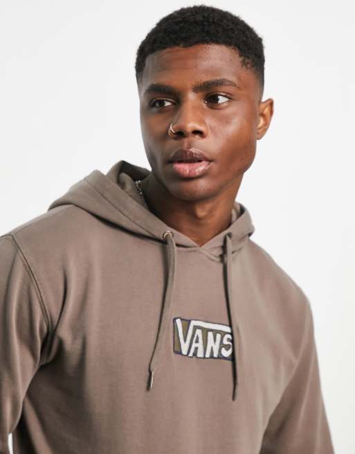 Sweat à capuche vans marron on sale