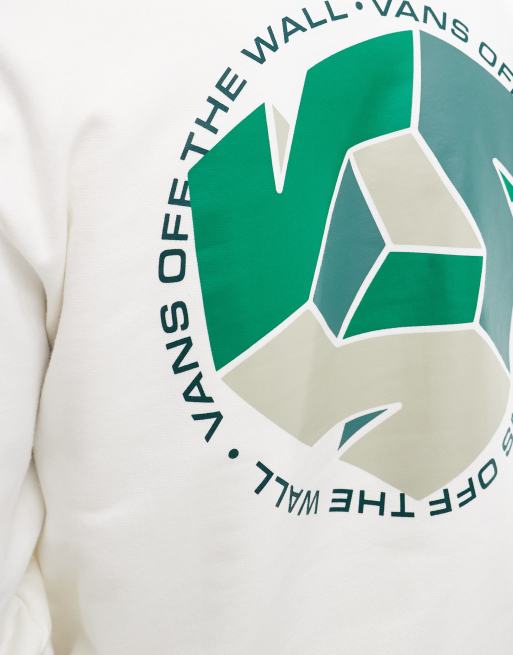 Vans Sweat ras de cou avec imprimé V au dos Blanc cassé ASOS