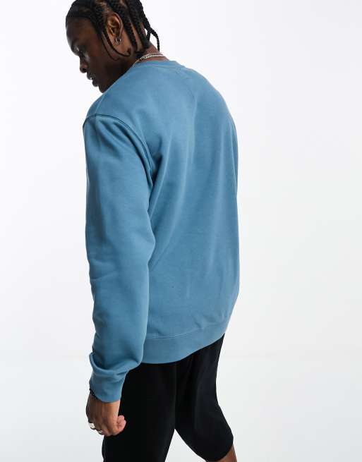 Vans Sweatshirt in Blau mit Markenlogo auf der linken Brust ASOS