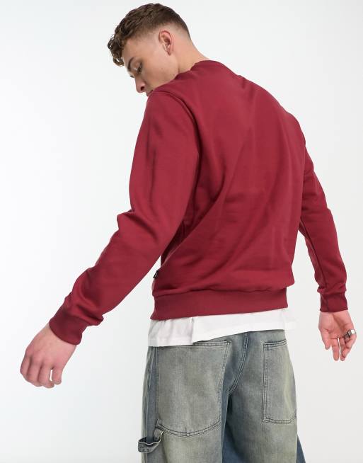 Vans red 2025 box crew sweatshirt