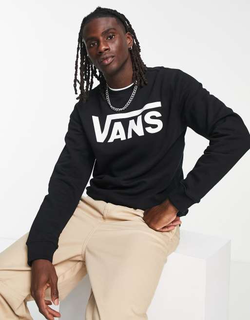 Vans - Sweatshirt met klassiek logo in zwart