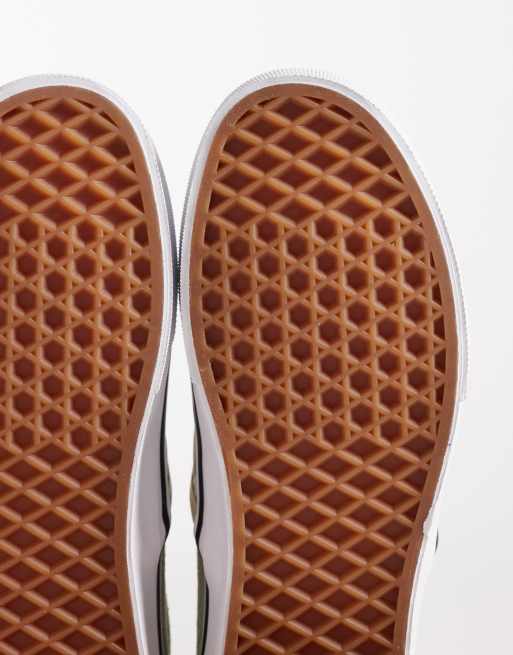 Vans – Szałwiowozielone wsuwane buty sportowe w szachownicę, 5 z 5