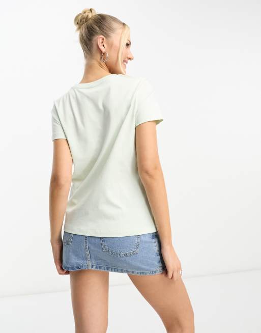 Vans T shirt imprim pomme Vert ASOS