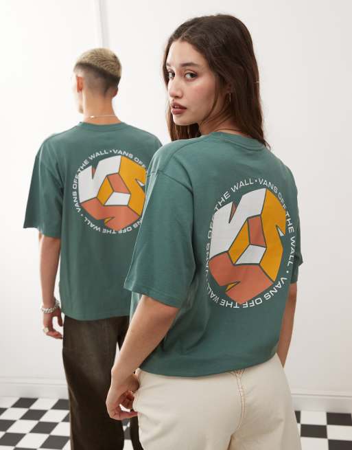 Vans T shirt a logo V Vert fonce