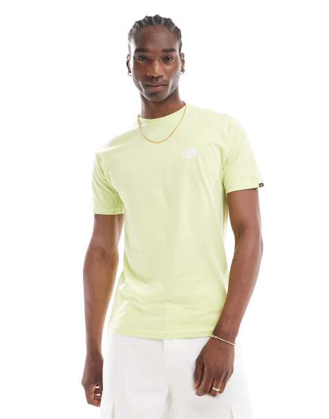 Vans - T-shirt à manches courtes avec logo à damier côté cœur - Vert vif - view 1