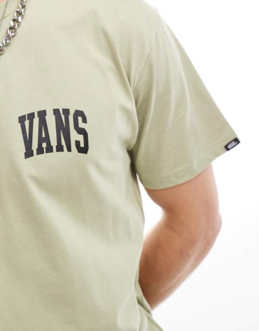 Vans - T-shirt à manches courtes et petit logo style universitaire - Fauve clair, 4 de 4