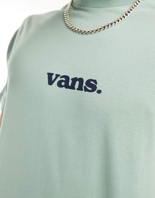 Vans T shirt avec logo centr Vert clair