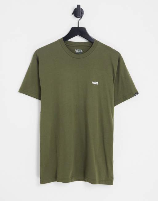 Vans - T-shirt avec logo sur la poitrine - Vert foncé 