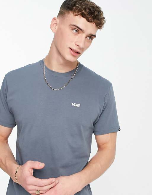 Vans - T-shirt avec logo sur le devant à gauche - Bleu