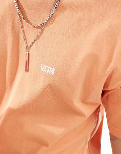 Vans - T-shirt avec logo sur le devant à gauche - Orange brûlé, 3 de 4
