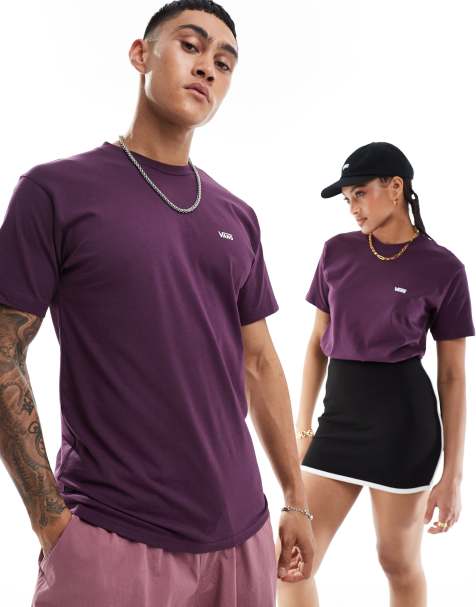 Vans - T-shirt avec logo sur le devant - Violet - view 1