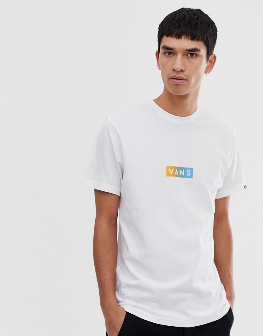 Vans - T-shirt bianca con logo-Bianco