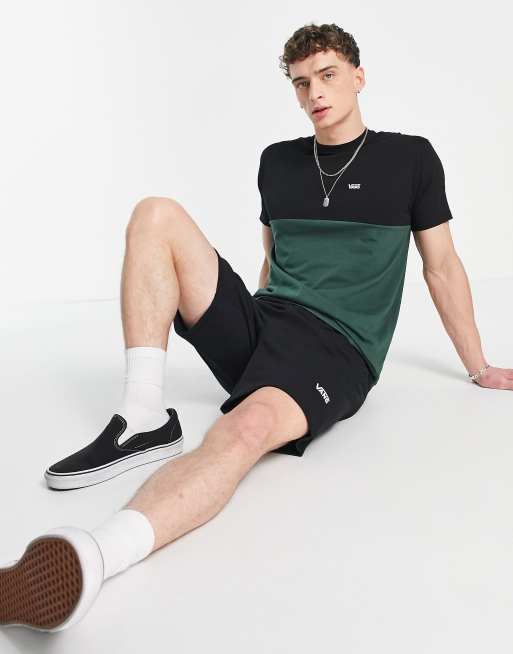 Vans - T-shirt color block - Vert foncé et noir , 2 de 4