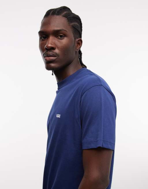 Vans - T-shirt con logo a sinistra sul petto blu, 4 di 5