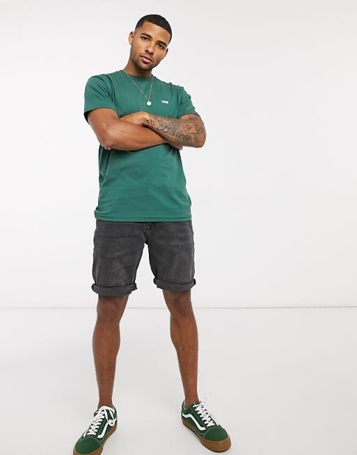 Vans - T-shirt con logo piccolo verde Vans - T-shirt con logo piccolo verde