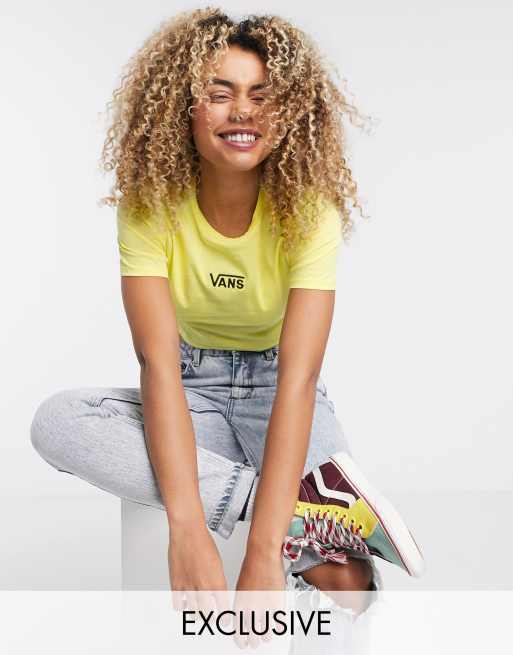 Vans Tshirt crop top Jaune Exclusivité ASOS ASOS