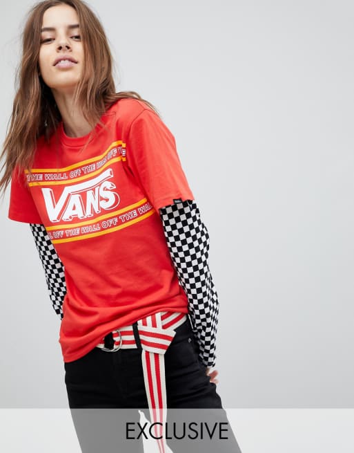 t-shirt vans rouge femme t-shirt vans rouge femme