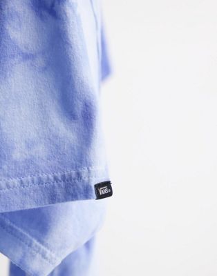 Homme Vans - T-shirt effet tie-dye à logo imprimé au dos - Bleu