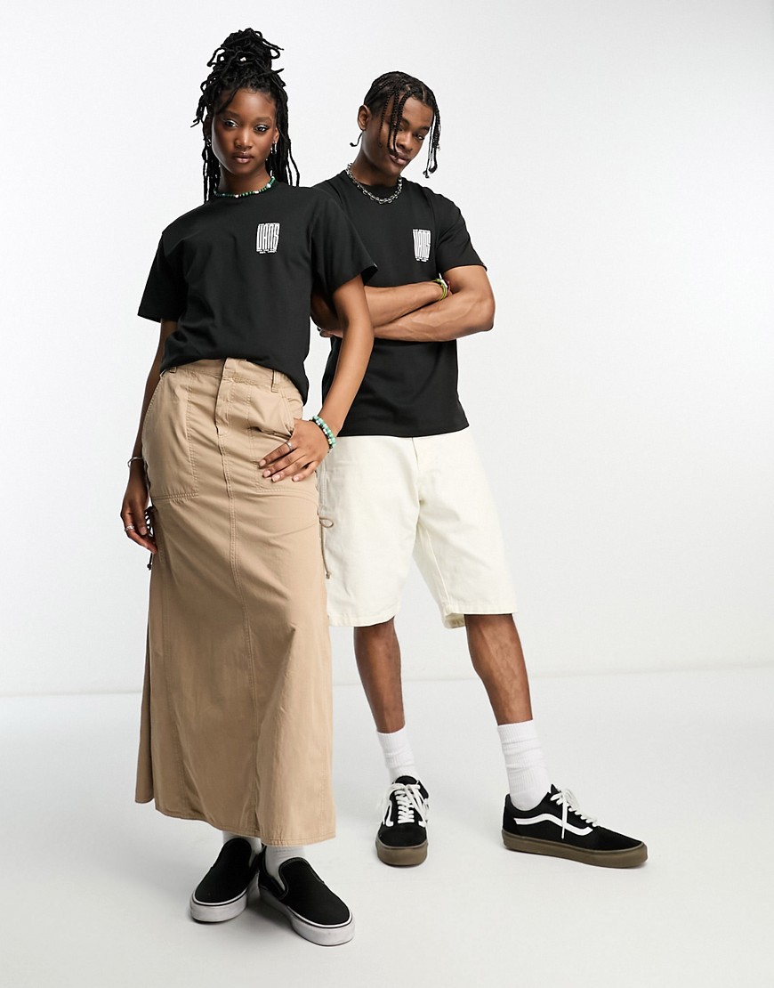 T-shirt elasticizzata nera unisex con stampa sul retro-Black - Vans T-shirt donna  - immagine3