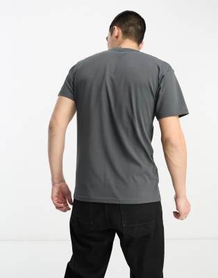 T-shirt grigia con tasca applicata-Grigio - Vans T-shirt donna  - immagine2