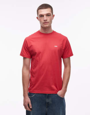 T-Shirt in Rot mit Logo auf der linken Brust Rot XS