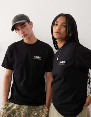 Vans - T-Shirt in Schwarz mit Wellness-Rückenprint, exklusiv bei ASOS
